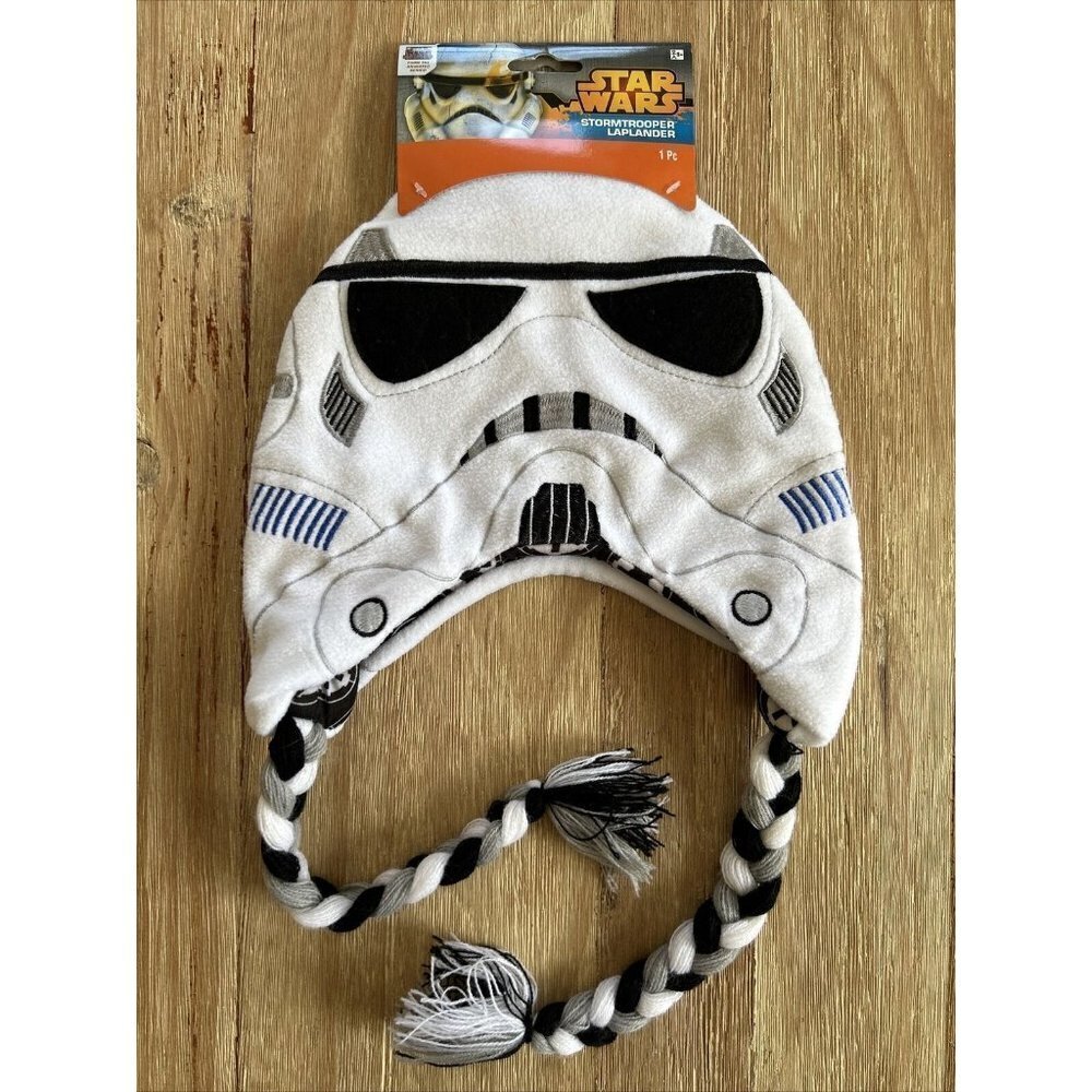 Star Wars Stormtrooper Laplander Beanie Hat  Youth 8+ NEW Embroidered